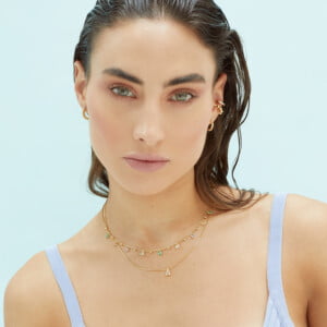Collar-gotas-pastel-enchape-en-oro-y-Collar-dije-A-enchape-en-oro
